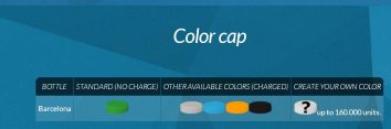 Water Bottle 25 cl - Color Cap