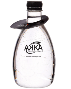 Promo minerální voda - papírový ověs s vlastní logem