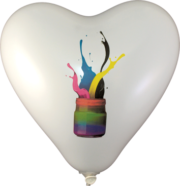 balonek reklamni srdce, heard promo balloon